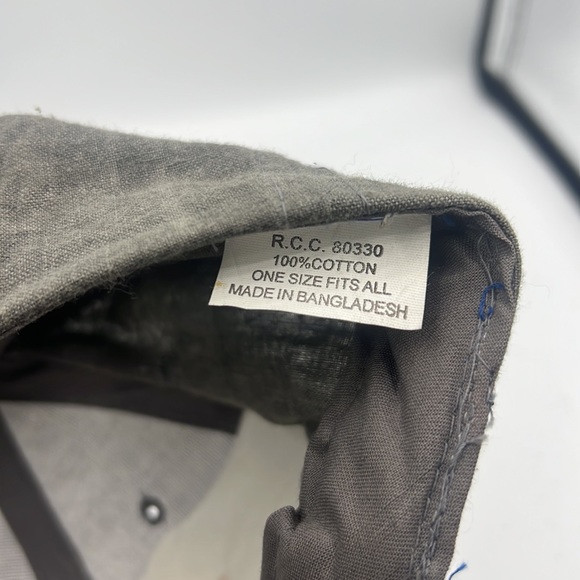 Vintage 90’s SnapBack cap, safety & shortage control logo, gray and yellow rare - Picture 5 of 5